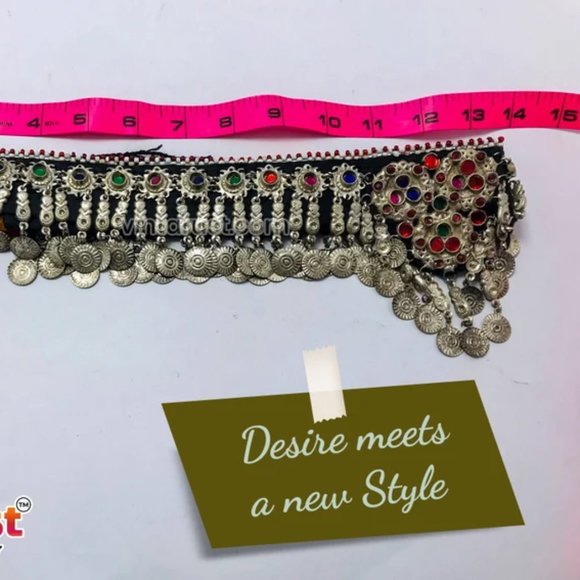 Afghan Kuchi Ring with Bells, Vintage Ring, Afghan Ring, Ethnic Ring - Picture 9 of 10